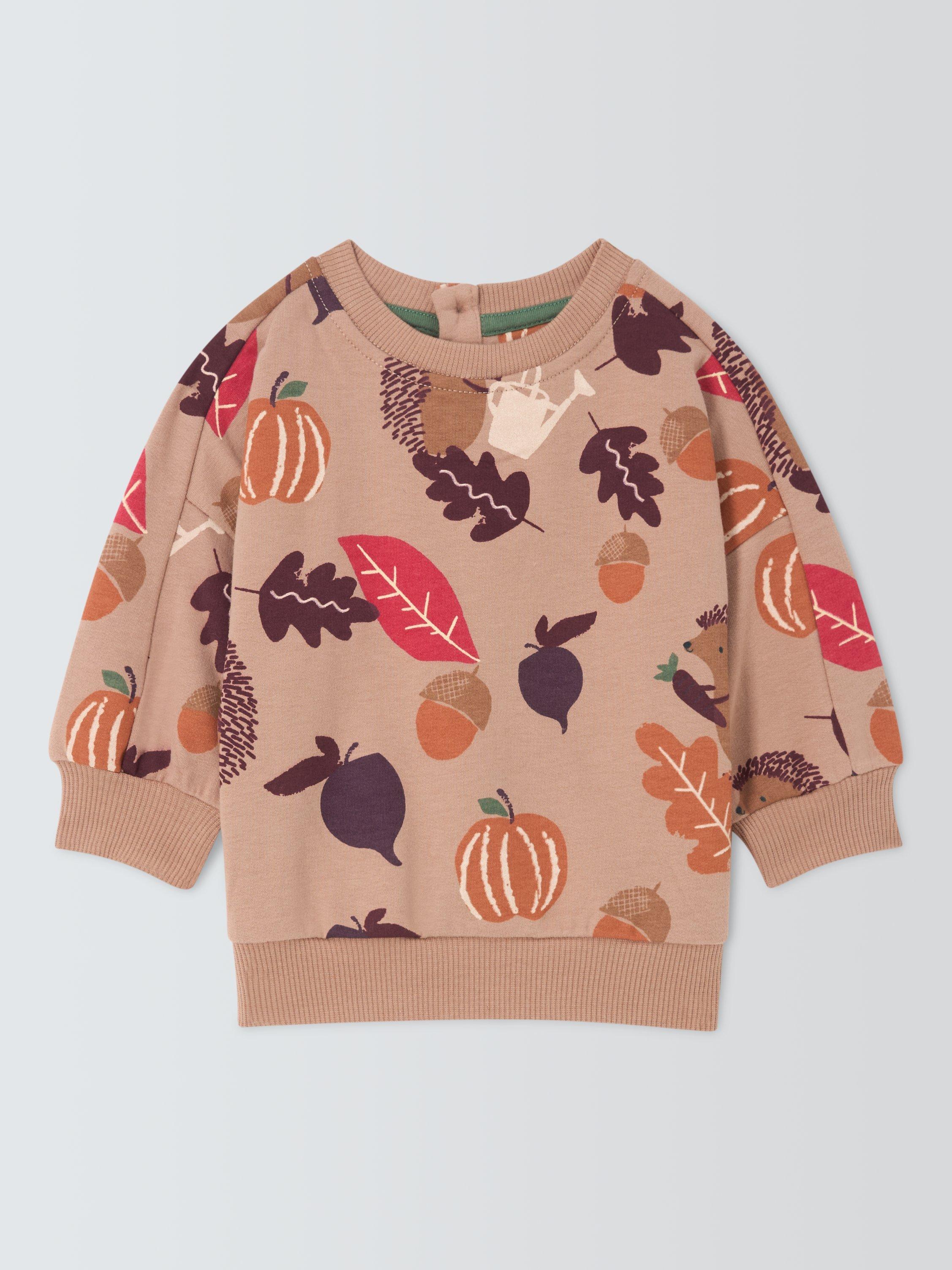 John Lewis Baby Hedgehog Sweatshirt, Multi