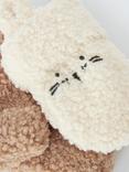 John Lewis Baby Bunny Fluffy Mittens, Pack of 2, Natural