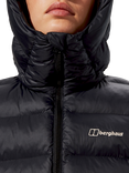 Berghaus Ewden Hooded Puffer Jacket, Jet Black