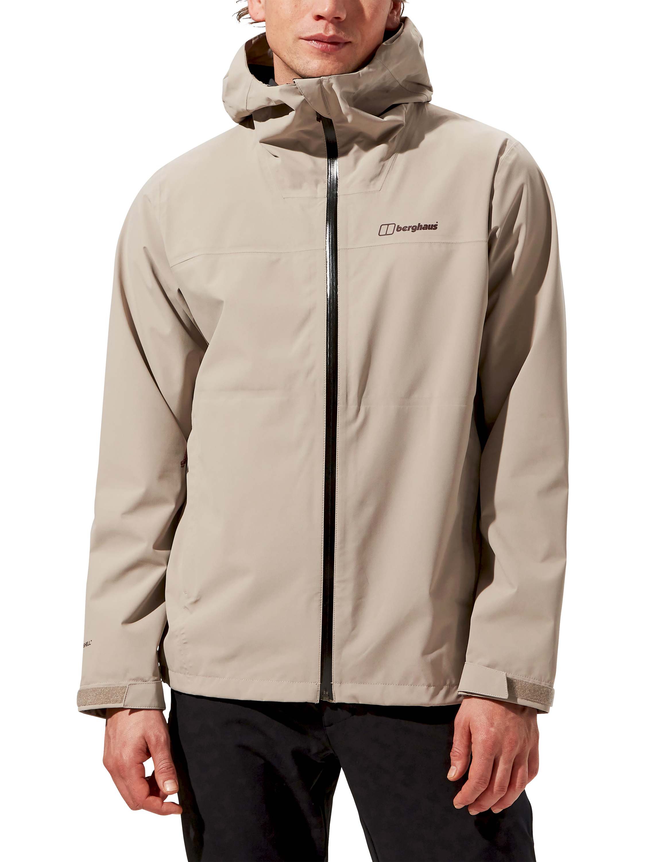 Berghaus Men's Arnaby Hooded Waterproof Jacket, Taupe