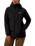 Berghaus Women's Deluge 3.0 Insulated Waterproof Jacket, Jet Black