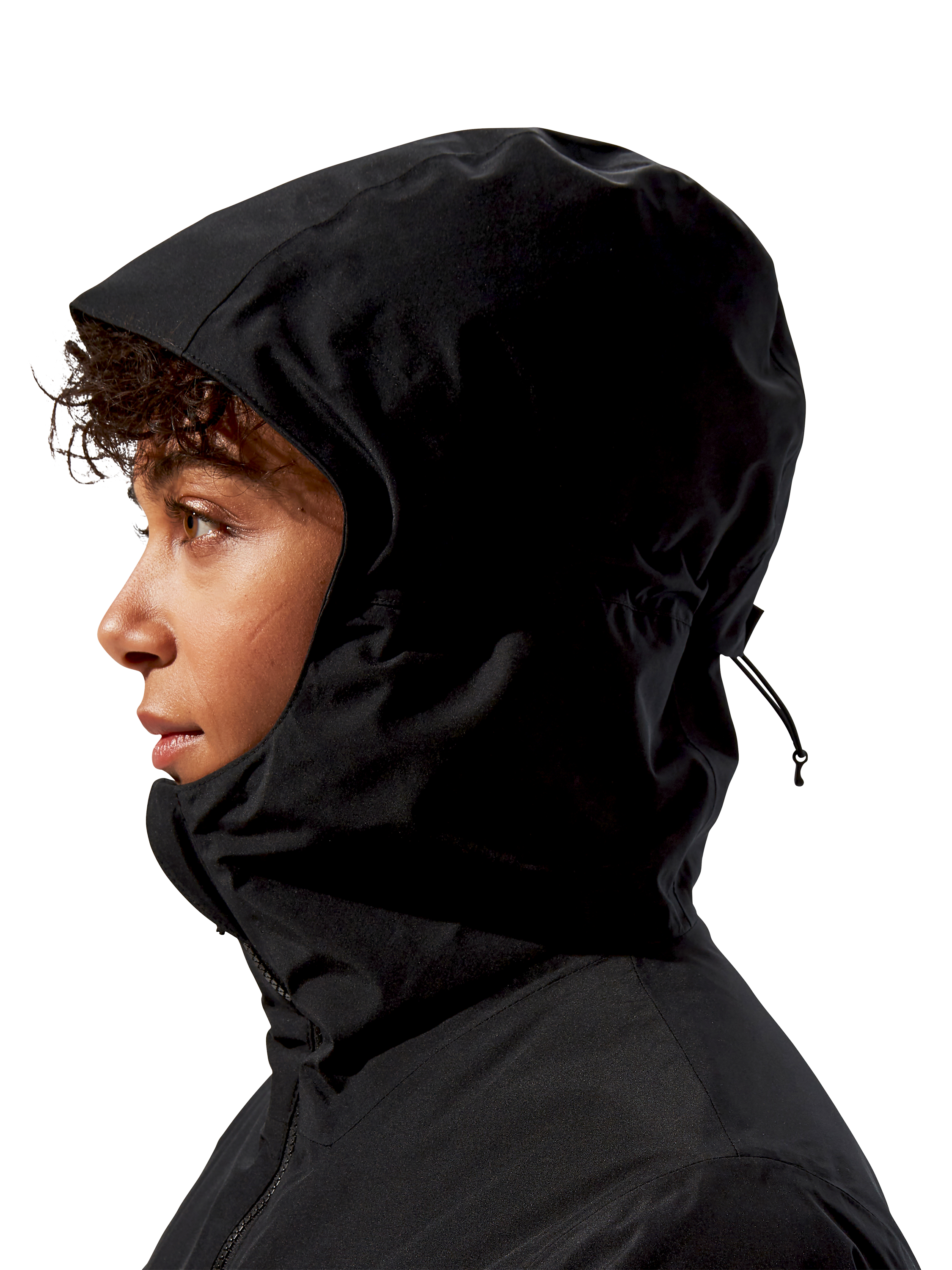 Product image 3 of 10, which shows Berghaus Women's Deluge 3.0 Insulated Waterproof Jacket, Jet Black, 8