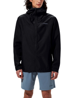 Berghaus Deluge Pro 3.0 Waterproof Hooded Jacket, Jet Black
