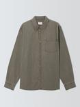 John Lewis ANYDAY Washed Cotton Twill Shirt, Walnut