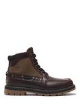 Timberland Britton Road 7-Eye Moc Toe Leather Ankle Boots, Burgundy