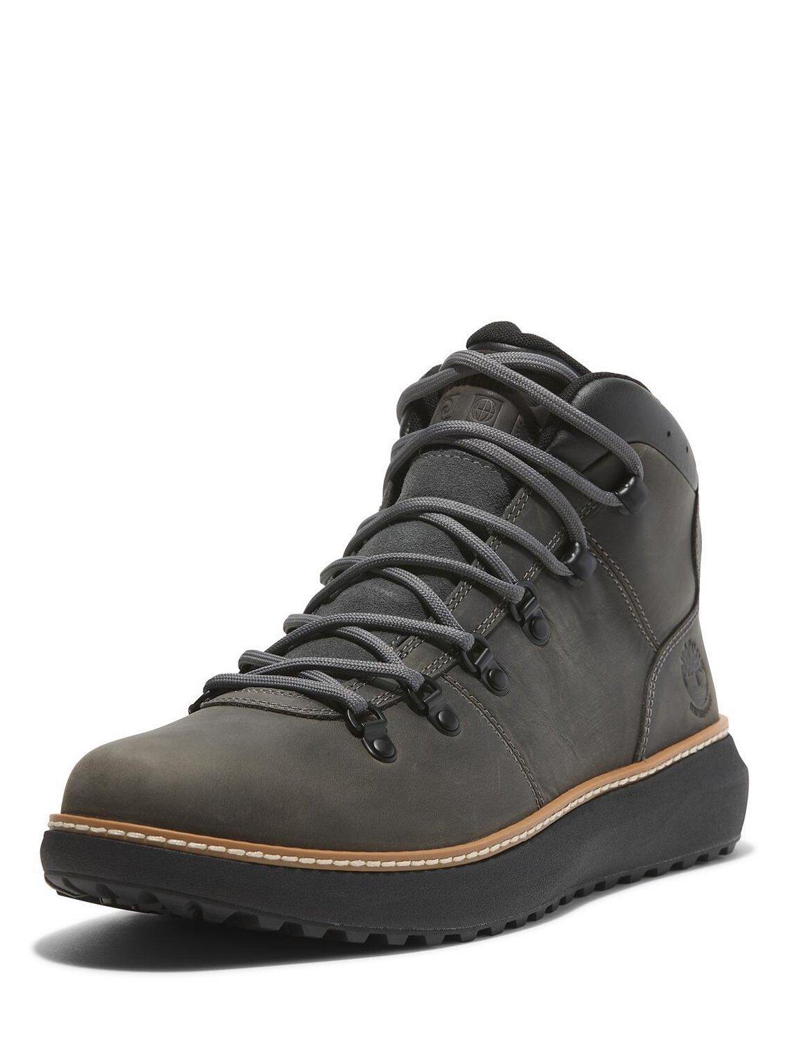 Timberland Hudson Road Leather Waterproof Hiker Boots Grey