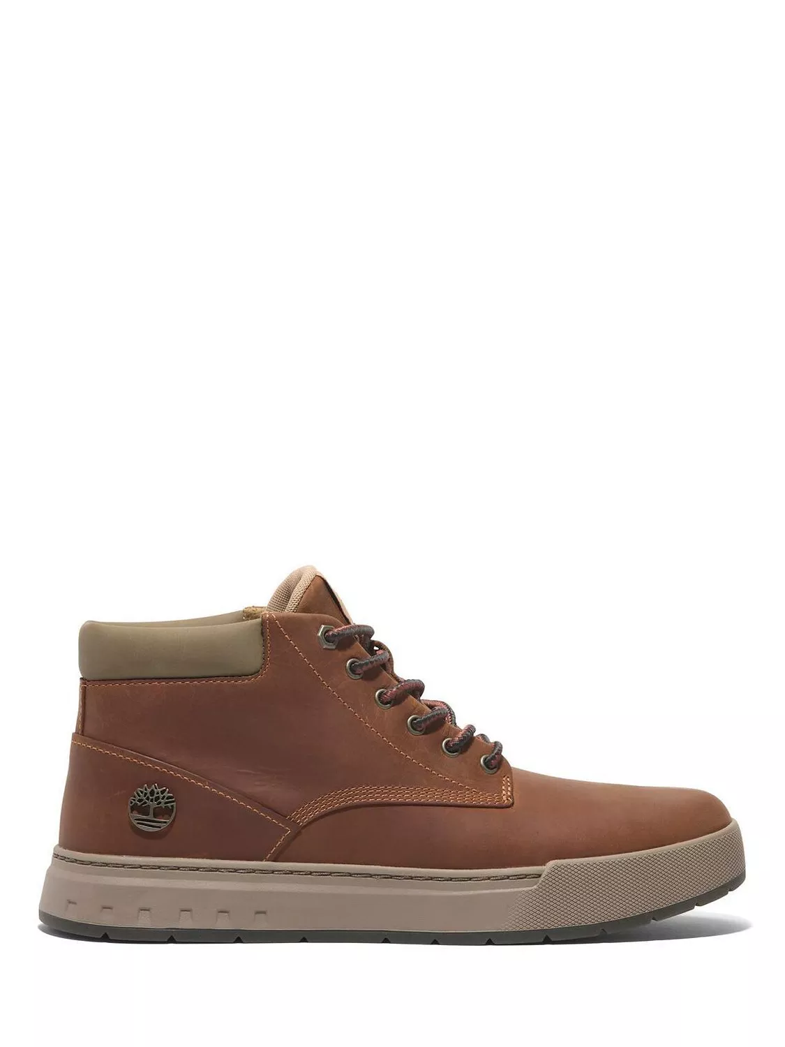 Timberland Maple Grove Leather Mid Lace Up Trainer Boots Rust