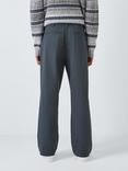John Lewis ANYDAY Relaxed Cotton Blend Trousers, India Ink