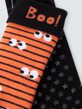 John Lewis Kids' Halloween Slipper Socks, Pack of 2, Multi