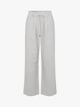 A-VIEW Bea Pin Stripe Linen Blend Trousers, Off White/Black