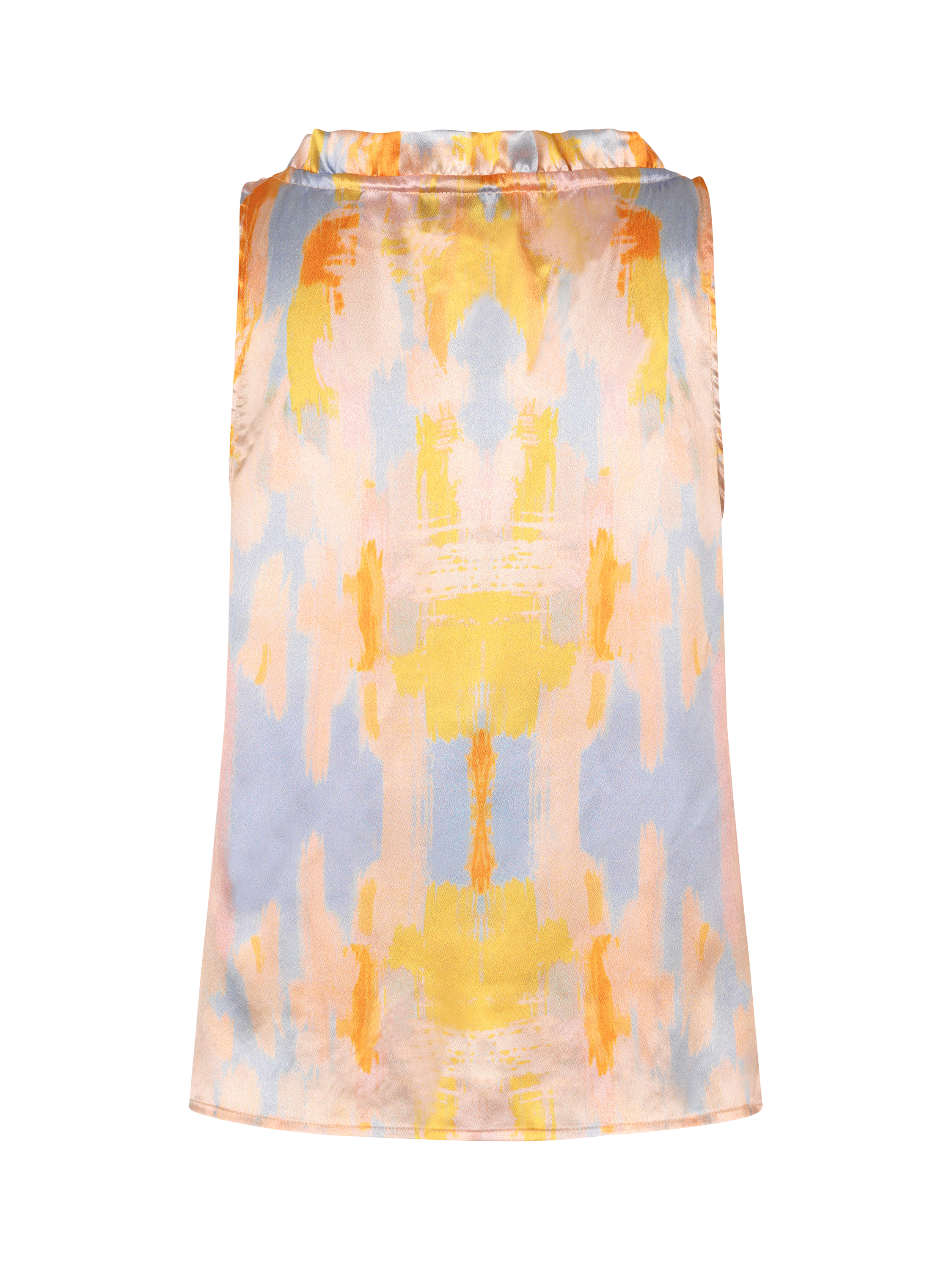 Product image 4 of 4, which shows A-VIEW Sali Sleeveless Satin Top, Multi, 10