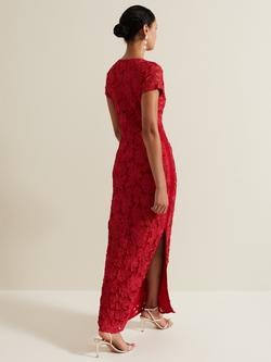 Phase Eight Collection 8 Janice Tapework Lace Dress, Red - view 2, Red