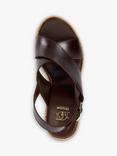 Dune London Kaiden Leather Wedge Heel Sandals