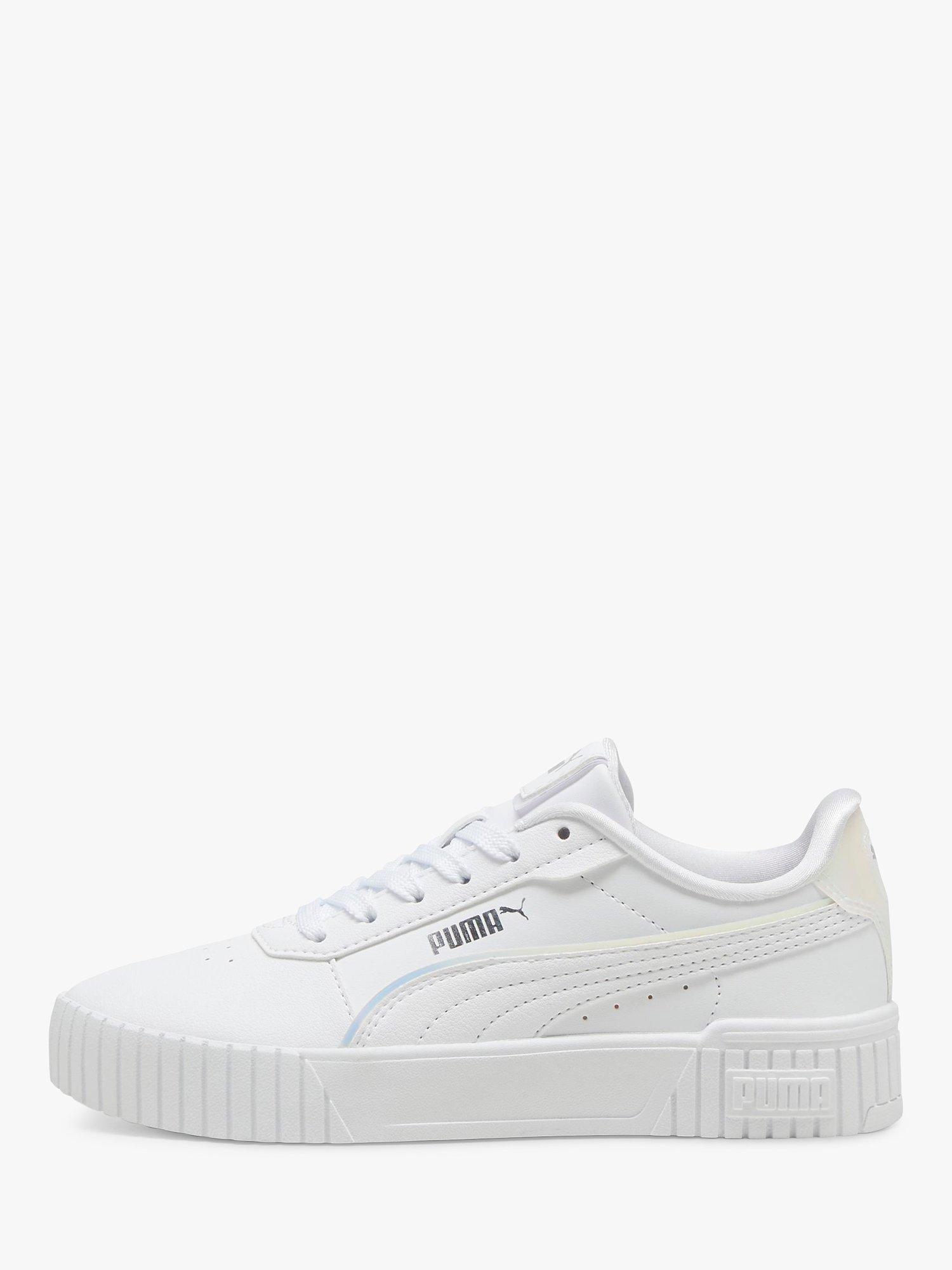 Product image 4 of 6, which shows PUMA Kids' Carina 2.0 Holo Trainers, White, 4