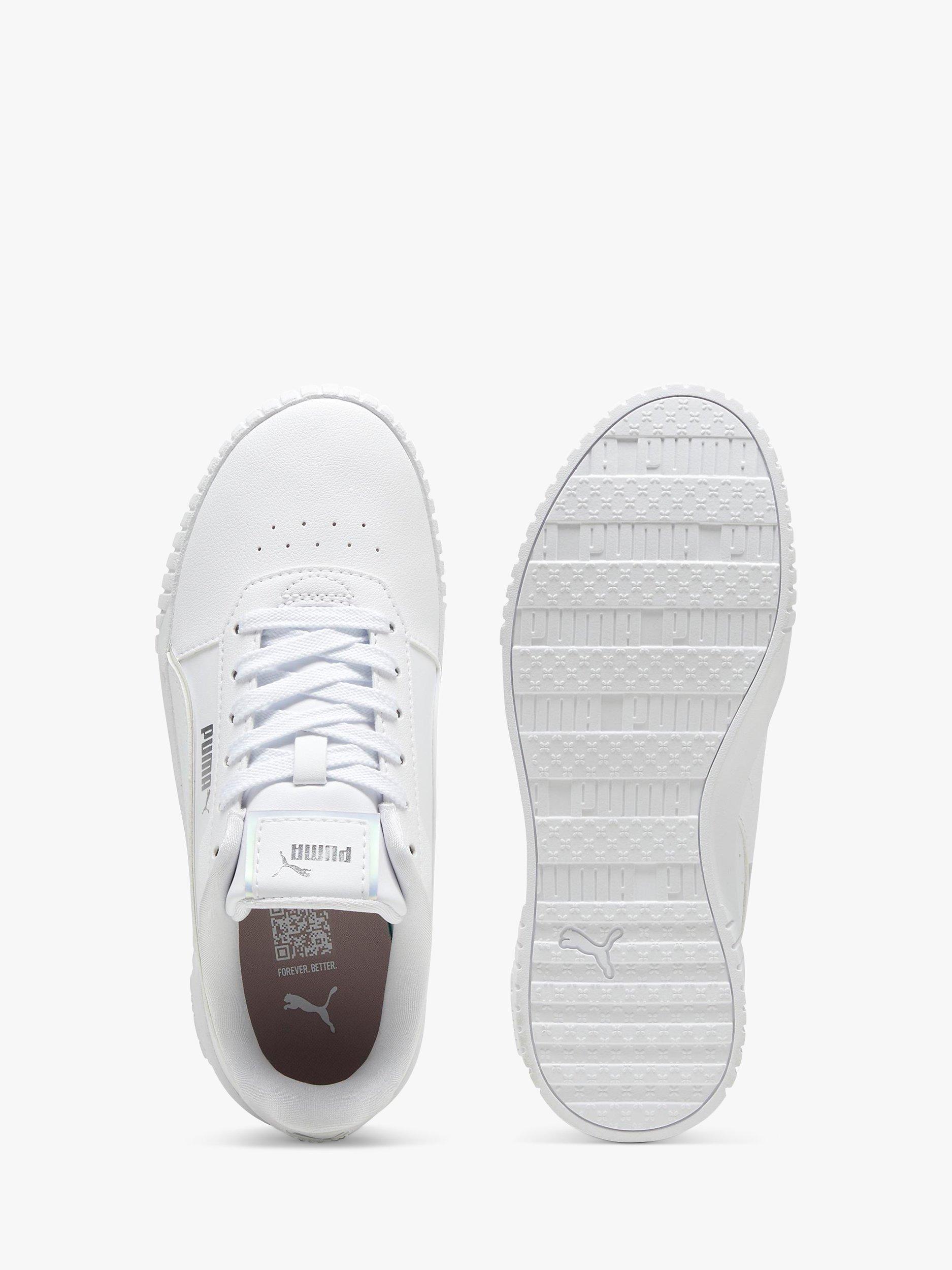 Product image 5 of 6, which shows PUMA Kids' Carina 2.0 Holo Trainers, White, 4