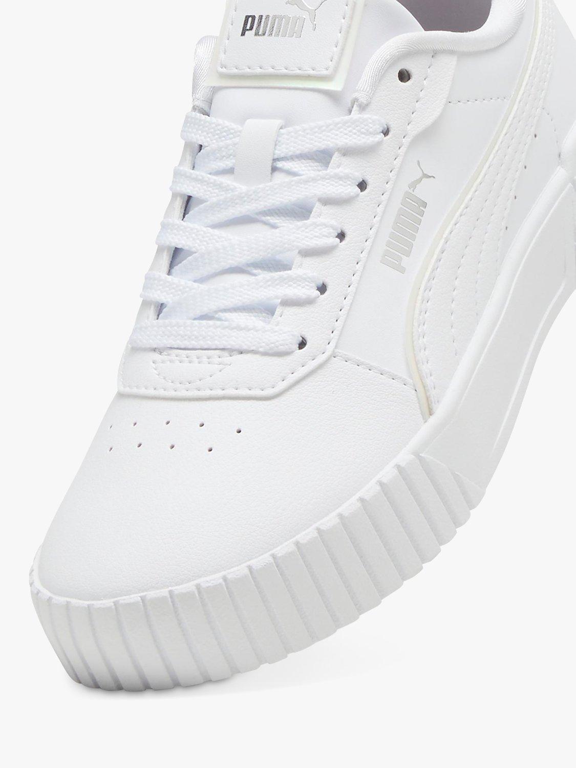 Product image 6 of 6, which shows PUMA Kids' Carina 2.0 Holo Trainers, White, 4