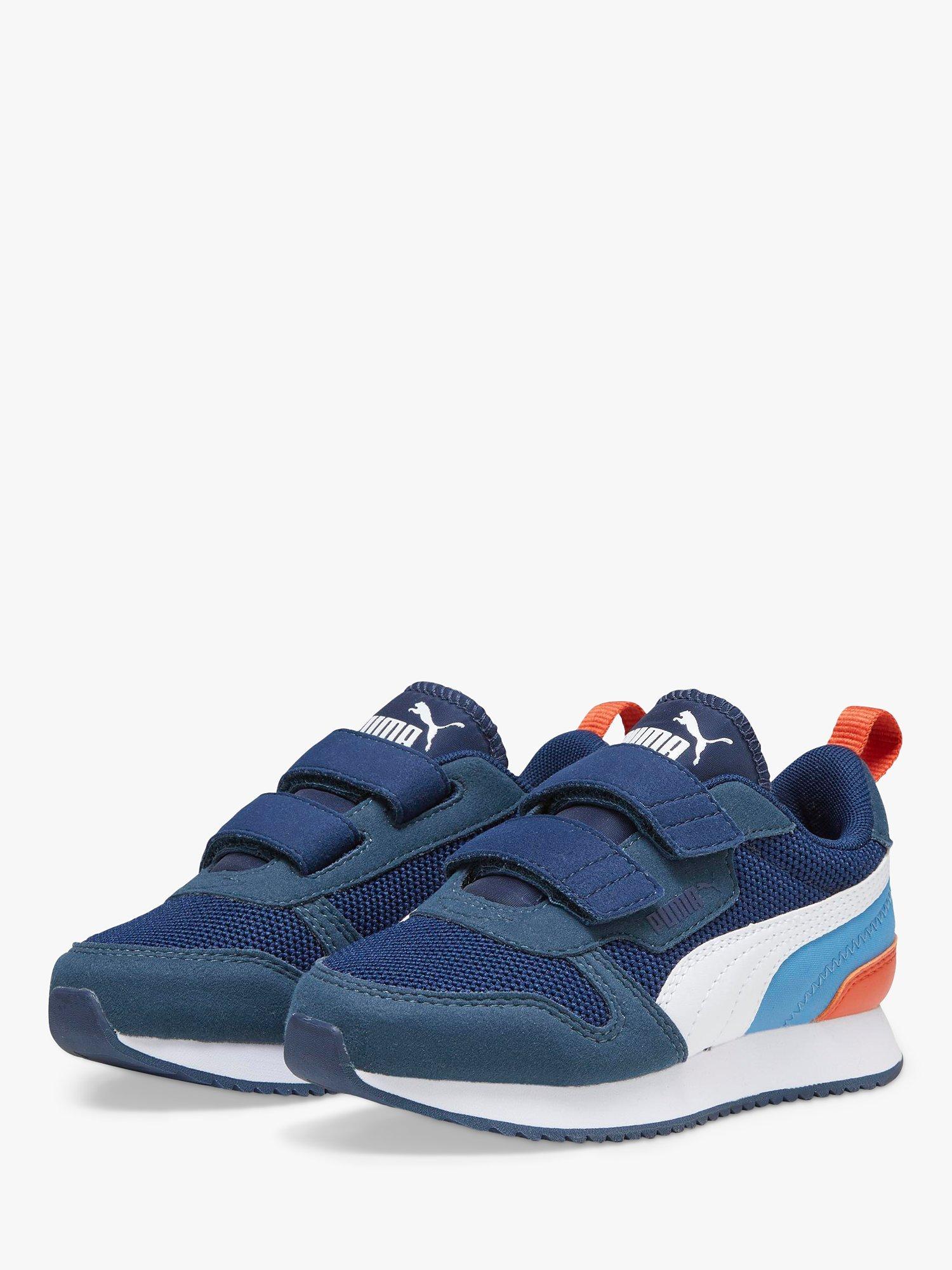 Product image 2 of 6, which shows PUMA Kids' R78 Riptape Trainers, Navy, 1
