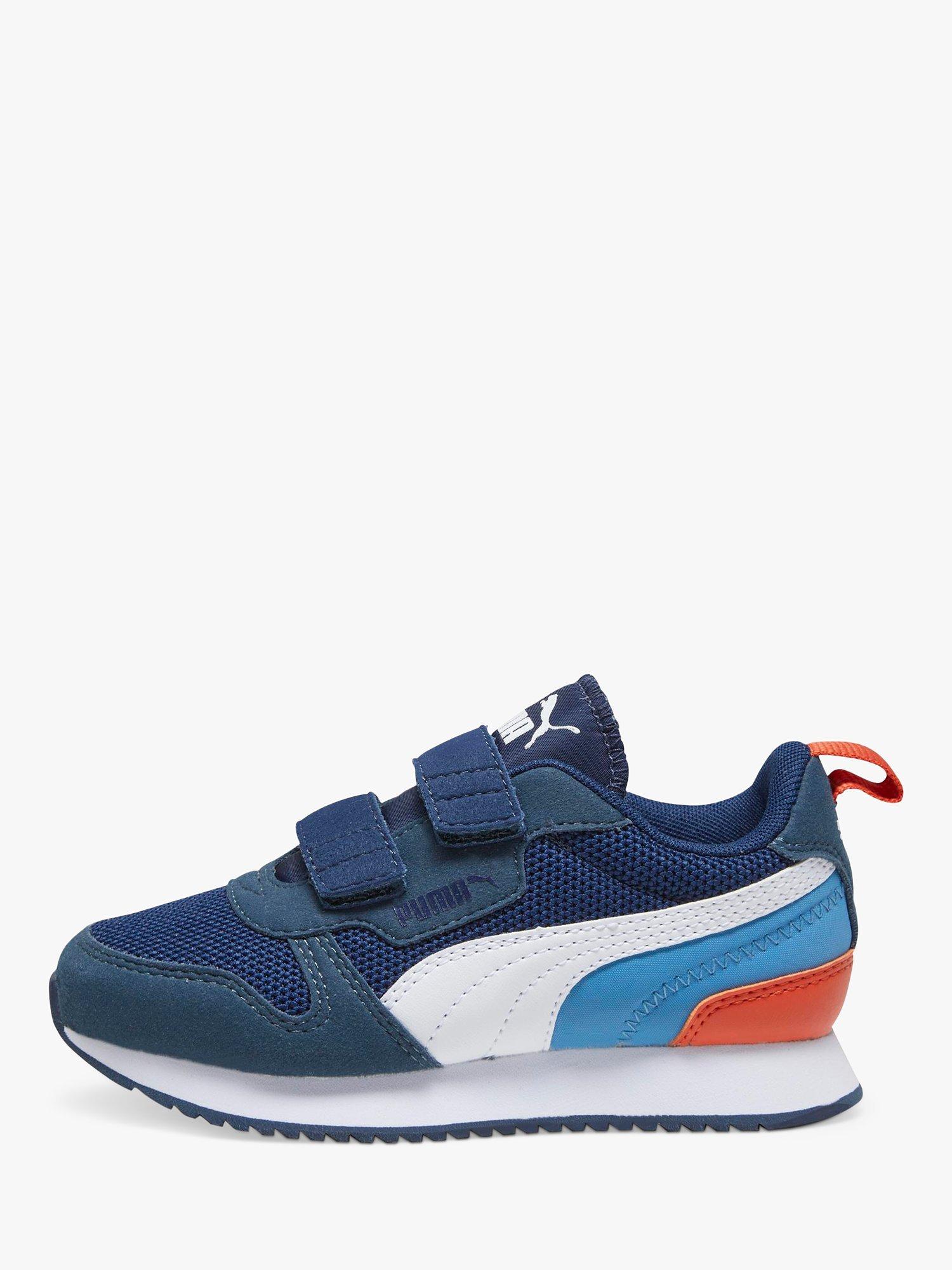 Product image 4 of 6, which shows PUMA Kids' R78 Riptape Trainers, Navy, 1