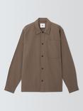 Kin Brushed Cotton Overshirt, Ecru, Shiitake