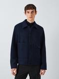 Kin Wool Blend Asymmetric Pocket Boucle Jacket