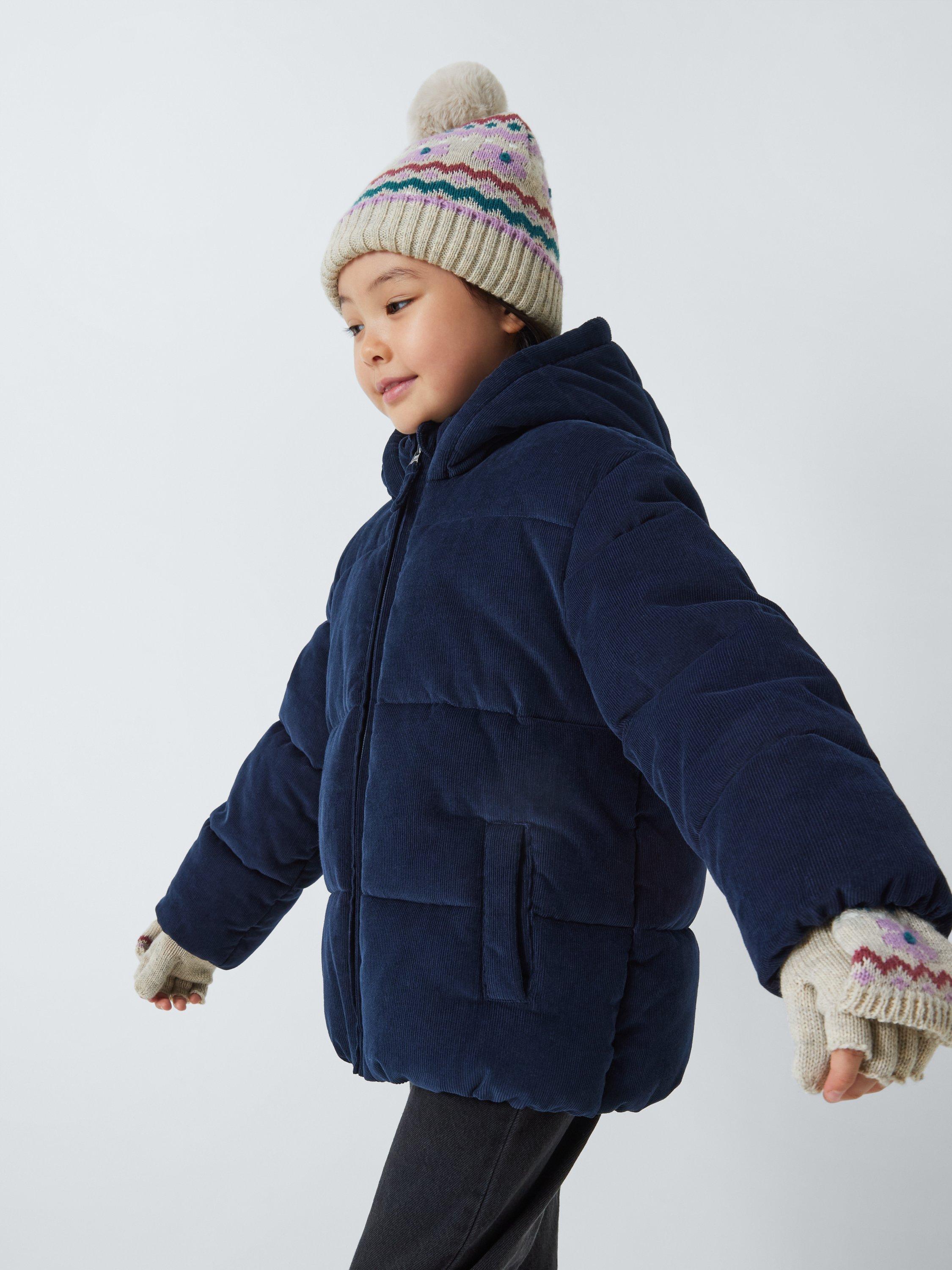 Product image 4 of 4, which shows John Lewis Kids' Fairisle Beanie Hat, Grey, 6-8 years
