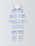 John Lewis Kids' Polar Bear Fairisle Onesie, Multi