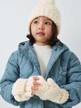 John Lewis Kids' Butterfly Quilted Jacket, Blue