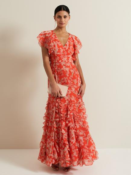 Phase Eight Gaby Floral Maxi Dress, Multi, Multi