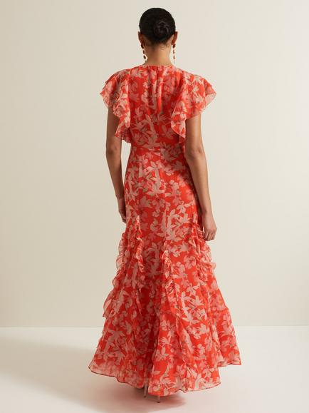 Phase Eight Gaby Floral Maxi Dress, Multi - view 2, Multi