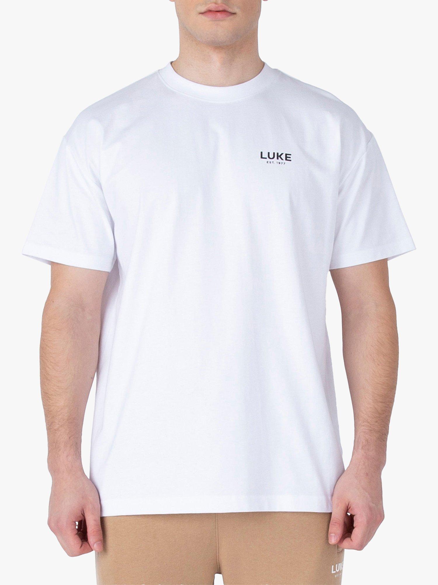 Product image 1 of 6, which shows LUKE 1977 Exquisite Relaxed Fit T-Shirt, White, XS