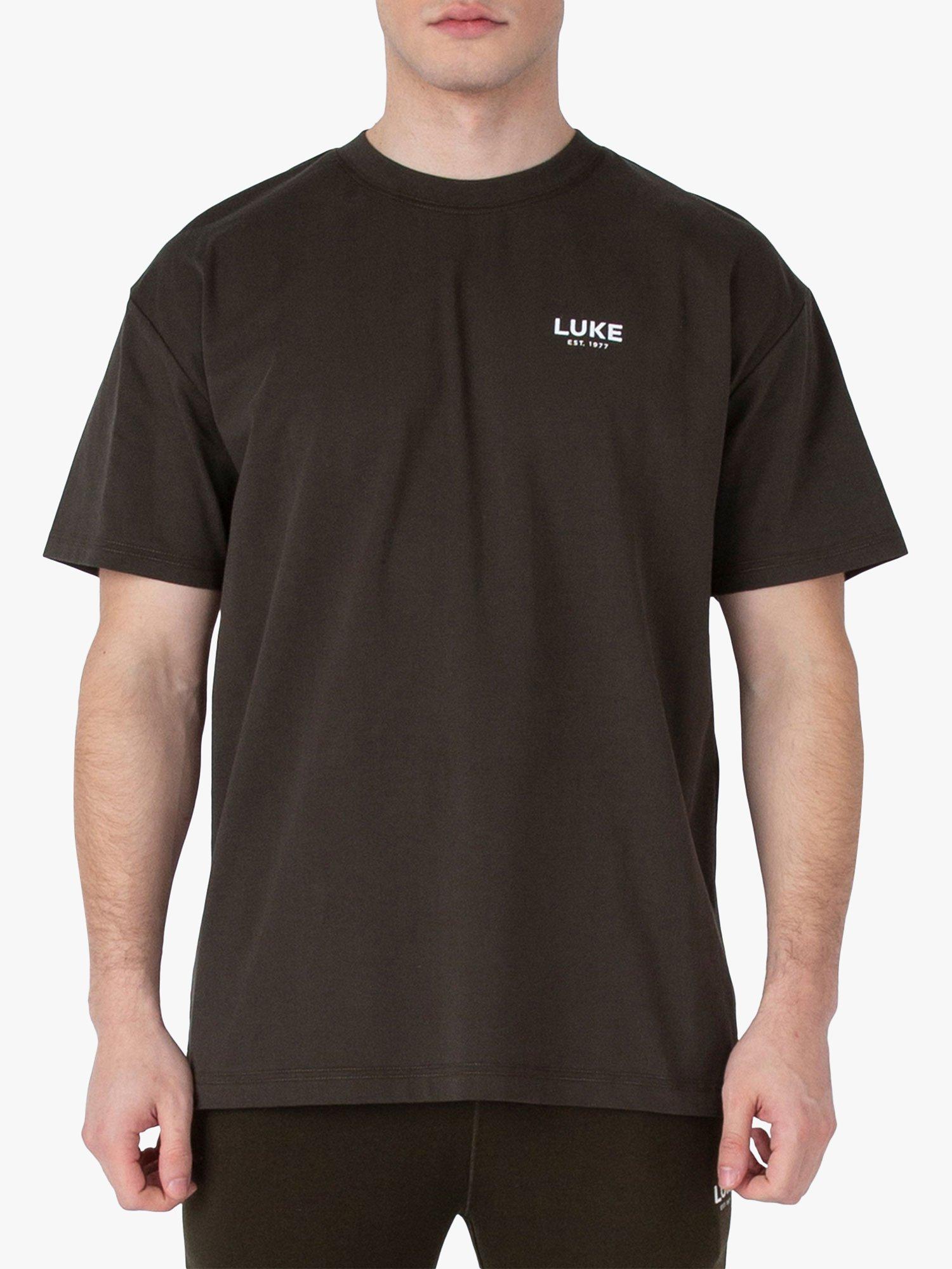 Product image 1 of 6, which shows LUKE 1977 Exquisite Relaxed Fit T-Shirt, Dark Green, XS