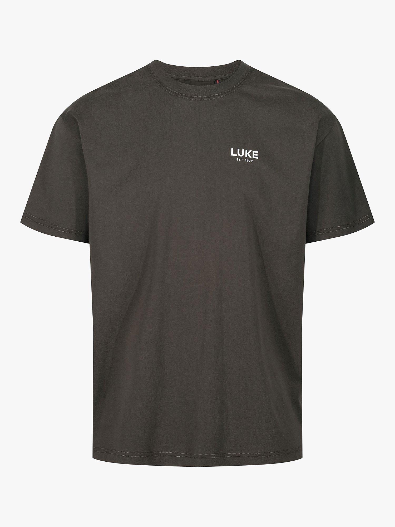 Product image 4 of 6, which shows LUKE 1977 Exquisite Relaxed Fit T-Shirt, Dark Green, XS
