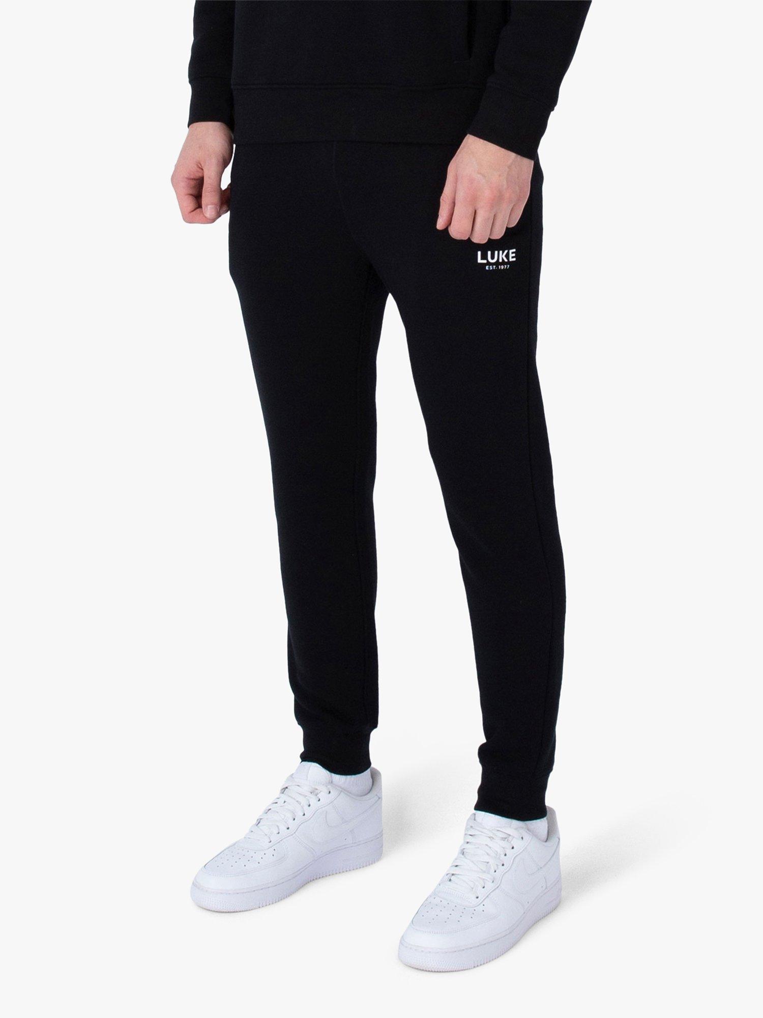 Product image 1 of 6, which shows LUKE 1977 Astonishing Joggers, Black, XS