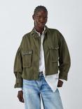 AND/OR Dallas Cotton Embellished Pockets Shacket, Khaki