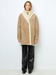 Gerard Darel Leocadie Sheepskin Coat, Sand