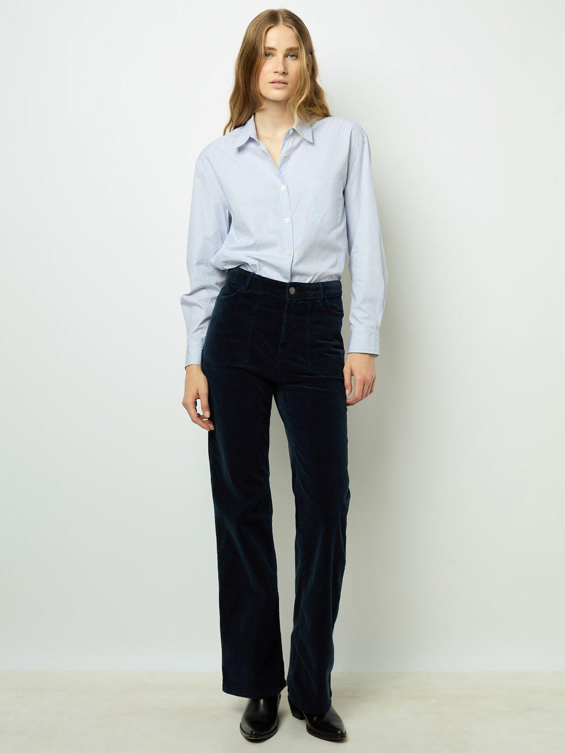 Gerard Darel Nazia Corduroy Trousers, Navy