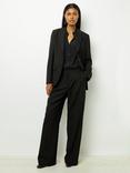 Gerard Darel Nieves Wide Leg Trousers, Black