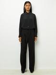 Gerard Darel Nieves Wide Leg Trousers, Black