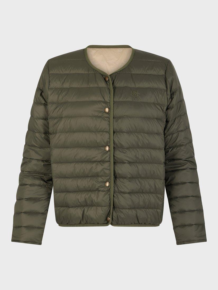 Product image 4 of 6, which shows Gerard Darel Letitia Padded Jacket, Khaki, 10