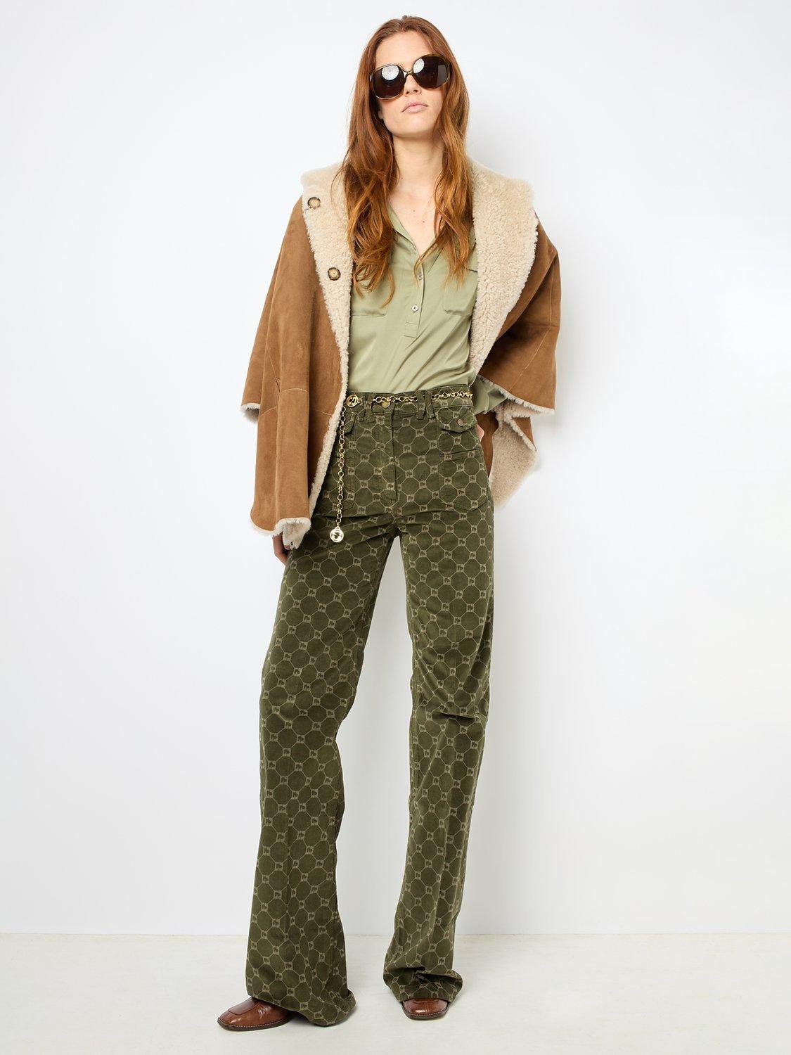 Gerard Darel Loriane Sheepskin Coat, Camel, One Size