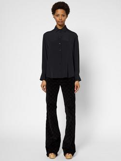 Gerard Darel Beata Silk Blend Shirt - view 2, Black