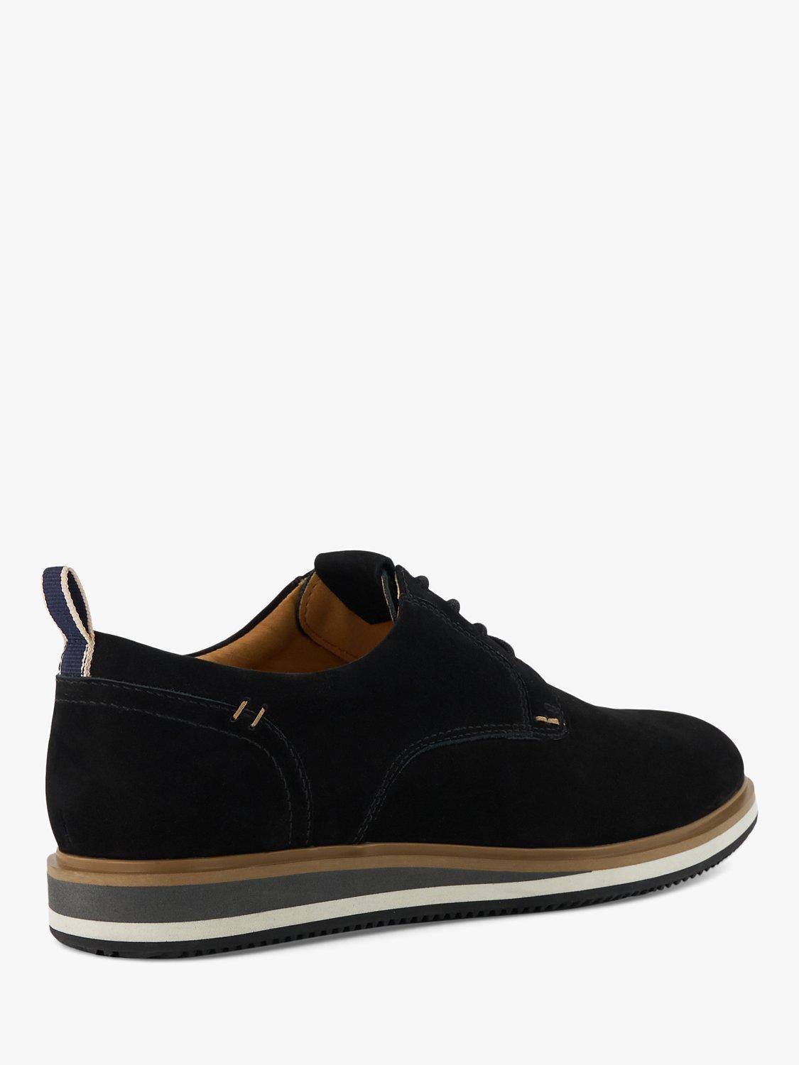 Product image 4 of 6, which shows Dune Wide Fit Plain Toe Hybrid Blaksley Shoes, Black, 6
