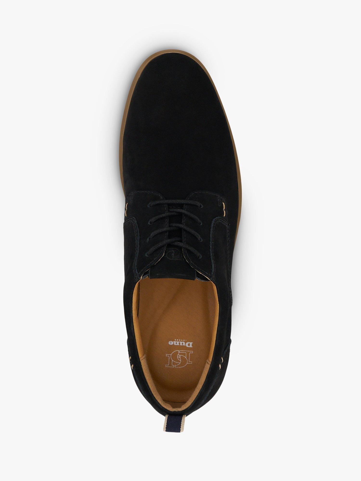 Product image 5 of 6, which shows Dune Wide Fit Plain Toe Hybrid Blaksley Shoes, Black, 6