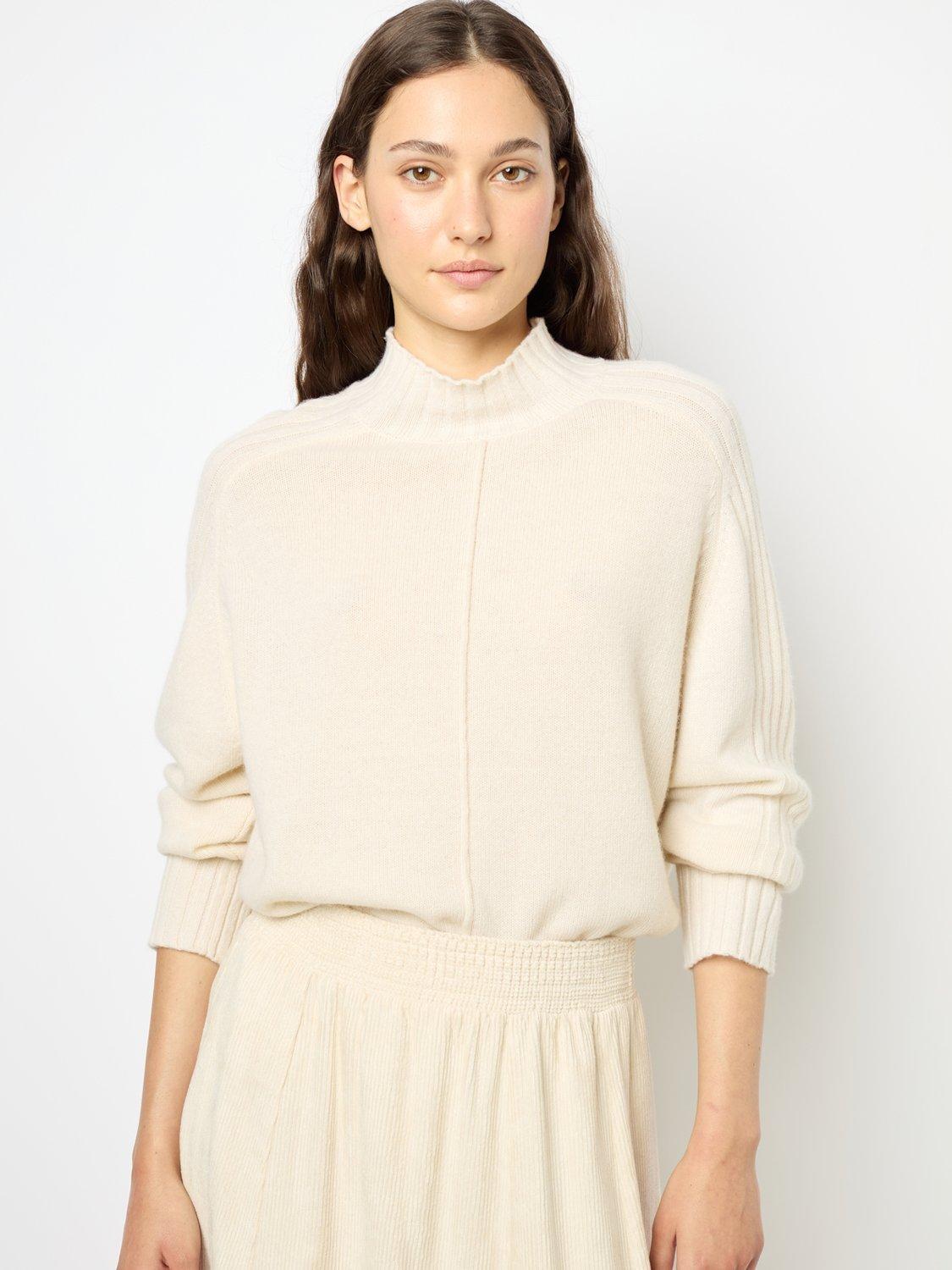 Gerard Darel Jaina Wool Cashmere Blend Jumper, Ecru