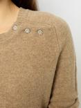 Gerard Darel Jolene Wool Cashmere Jumper, Beige