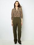 Gerard Darel Numa Cargo Trousers, Khaki Green