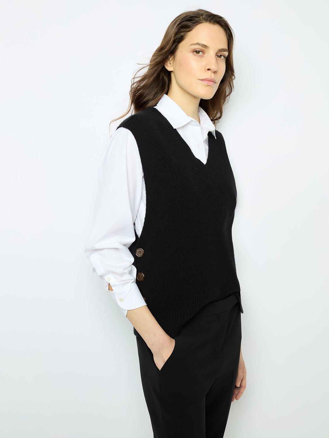 Gerard Darel Julietta Wool Tank Top, Black