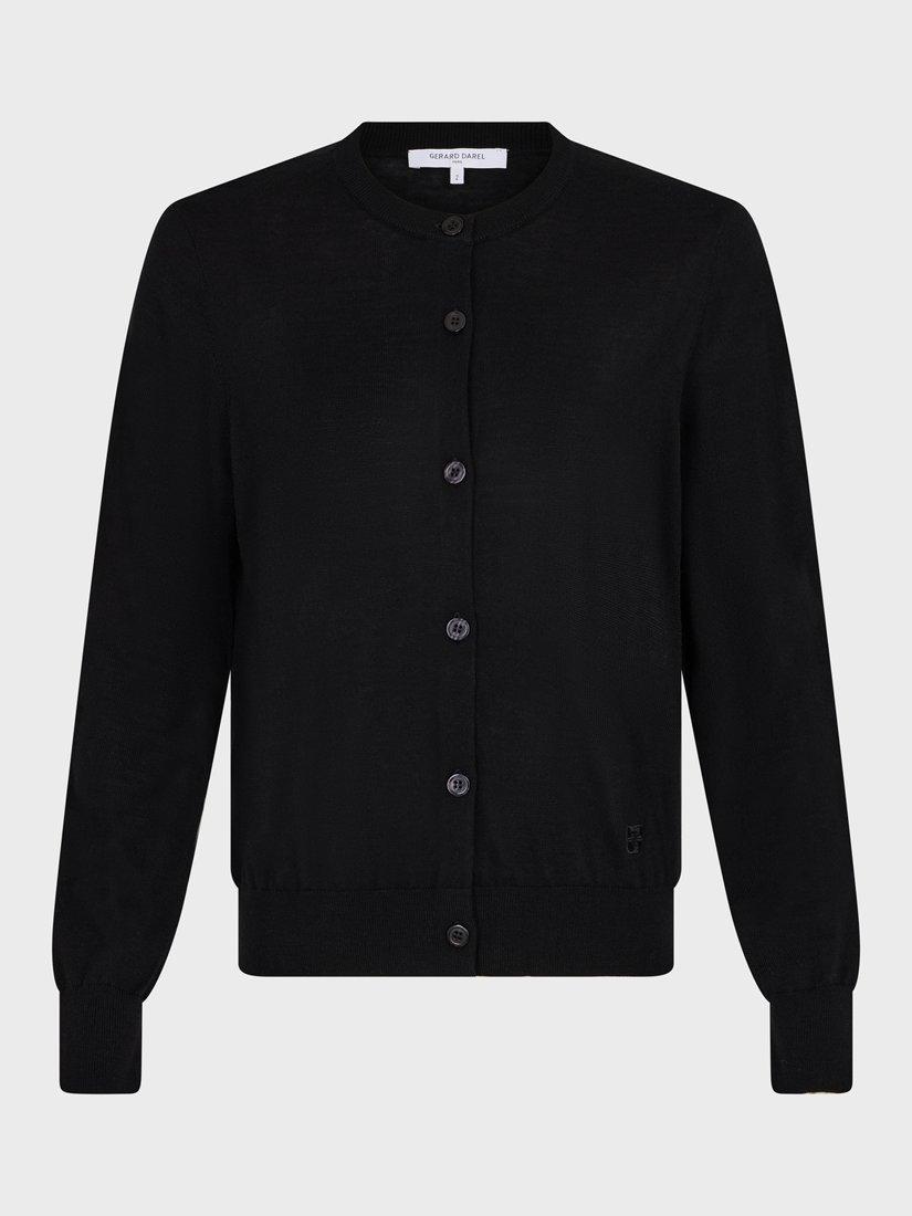 Product image 4 of 6, which shows Gerard Darel Justine Merino Wool Jumper, Black, 10