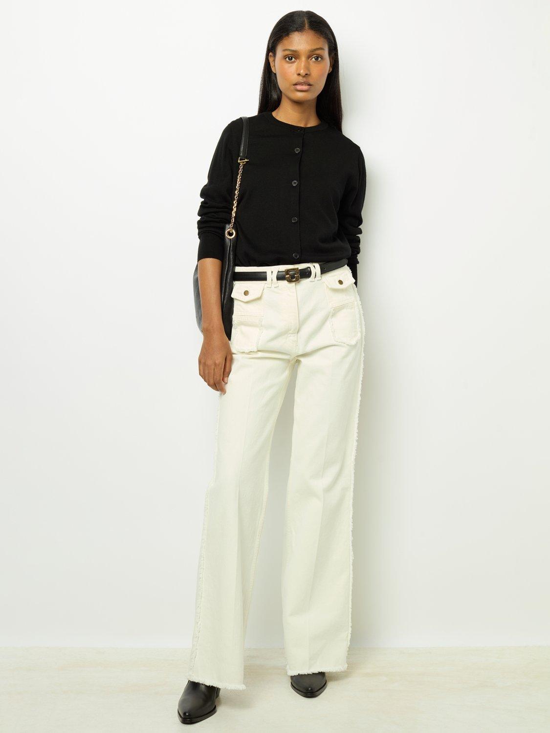 Product image 5 of 6, which shows Gerard Darel Justine Merino Wool Jumper, Black, 10