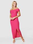 Closet London Bodycon Bardot Maxi Dress, Pink